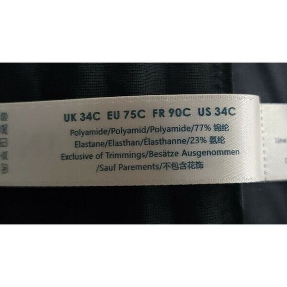 NWT Aisilin Push Up Bra 34C Underwire‎ Simplicity Box Neck Intimate Essentials - Picture 8 of 12